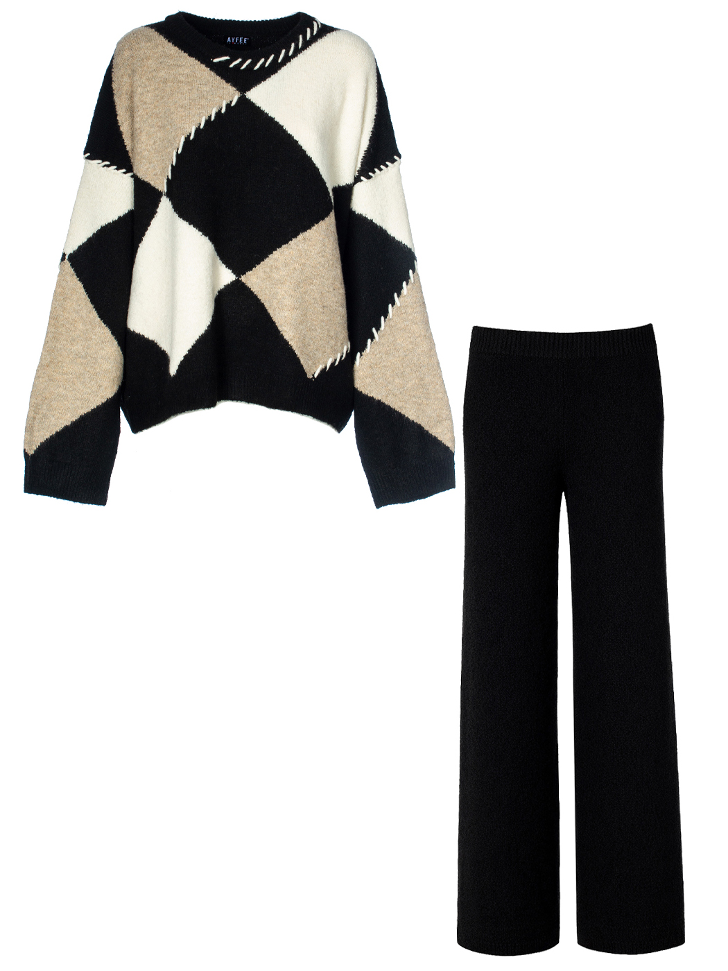 SET MAGLIA + PANTALONE, TG UNICA, 82%PL 8%AC 7%WO 3%EA, MADE IN PRC             